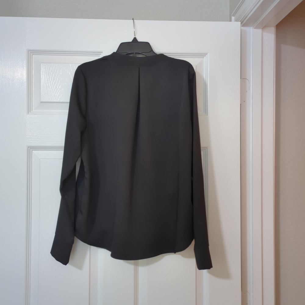 BCBG MaxAzria Black Long Sleeved Blouse - Picture 3 of 6